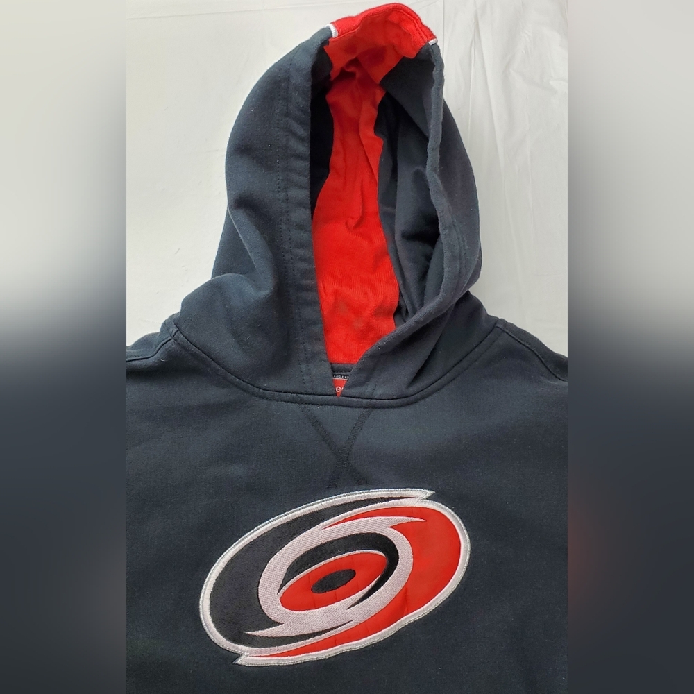 Reebok Youth Child NHL Face Off Carolina Hurricanes Hoodie- Size M (10/12) - EUC